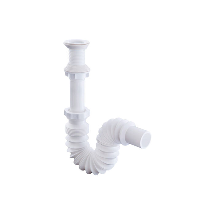 Sifón flexible y desagüe lavamanos 1 14 3702